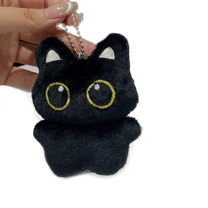 1/2pc Cute Black Cat Plush Toy Doll Small Pendant Cuddly Pillow Cushion Ins Black Cat Plush Toy Doll for Boy Girl Brithday Gifts